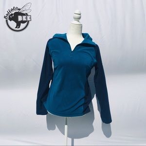 Columbia soft two-tone blue pull over fleece sizeM
